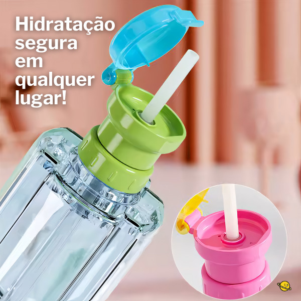 Adaptador de Garrafa com Canudo Antiderramamento Brincarzi