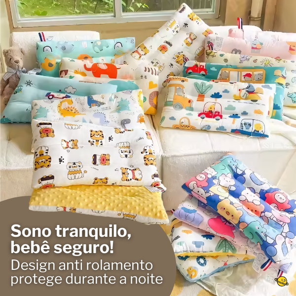 Travesseiro Anti Rolamento Respirável Algodão Goodsleep