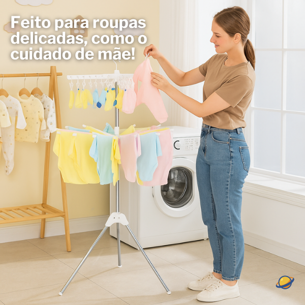 Varal de Roupas Dobrável Portátil Brincarzi