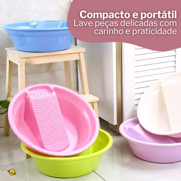Mini Tanque Portátil com Esfregador Embutido CleanBox