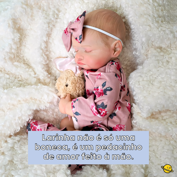 Boneca Larinha Bebê Reborn Recém Nascido Brincarzi