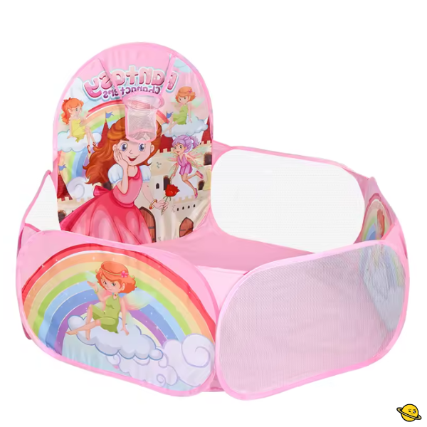 Piscina de Bolinhas com Cesta de Basquete