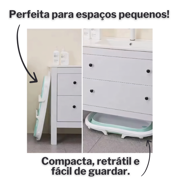 Banheira Dobrável com Termômetro Brincarzi