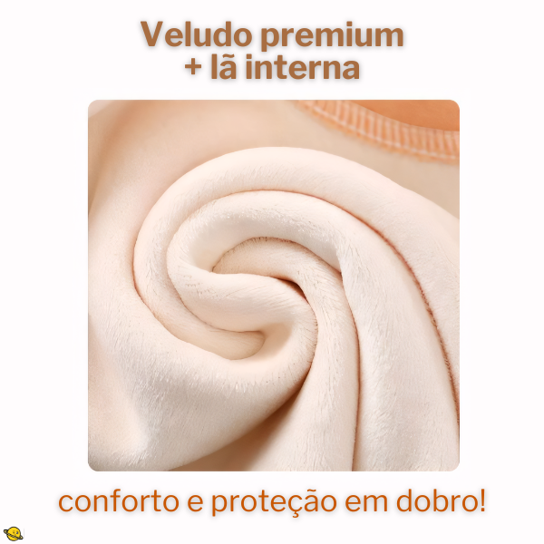 Pijama de Veludo parte Interna - Inverno Luxury Brincarzi