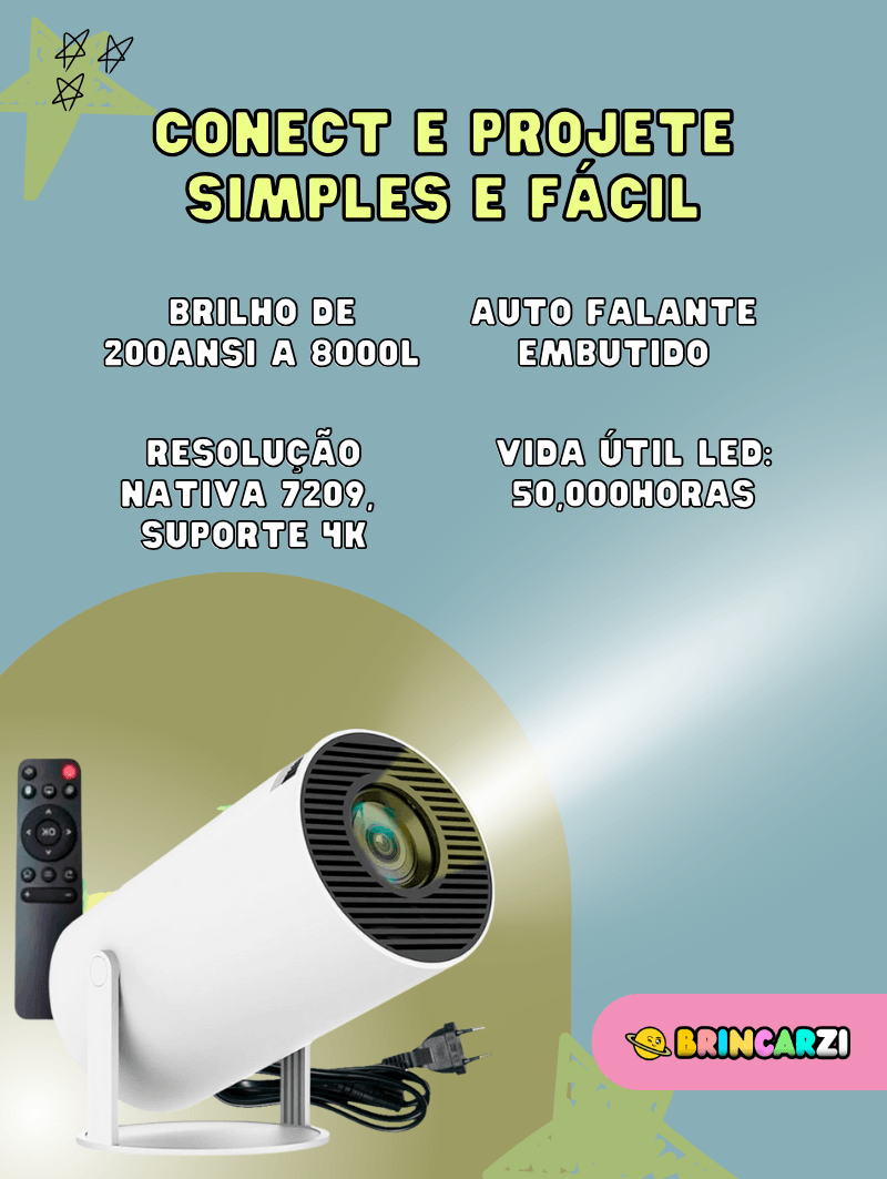 Projetor 4k Portátil