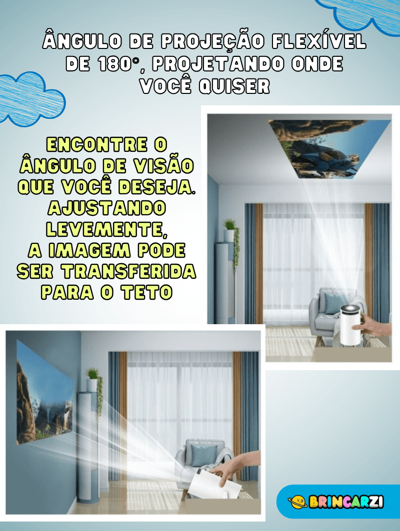 Projetor 4k Portátil