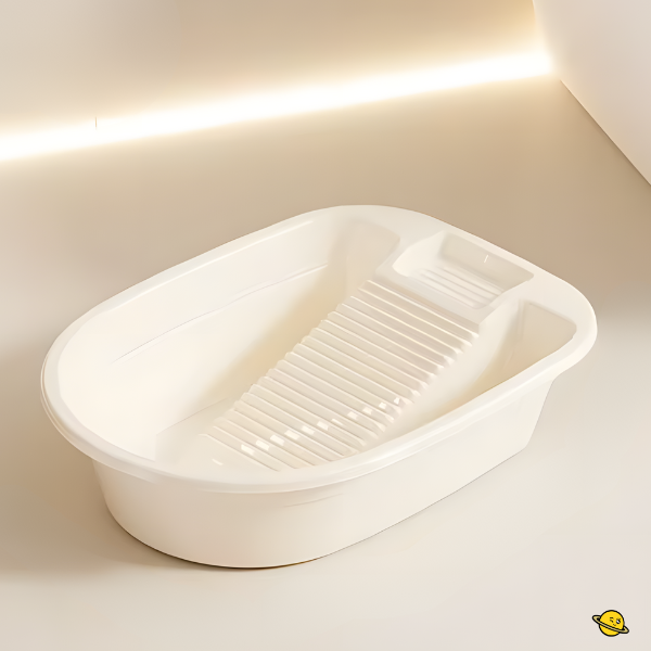 Mini Tanque Portátil com Esfregador Embutido CleanBox