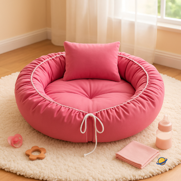 Ninho Aconchego Regulável de Algodão + Almofada Brincarzi