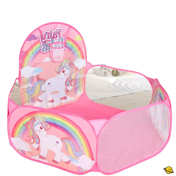 Piscina de Bolinhas com Cesta de Basquete