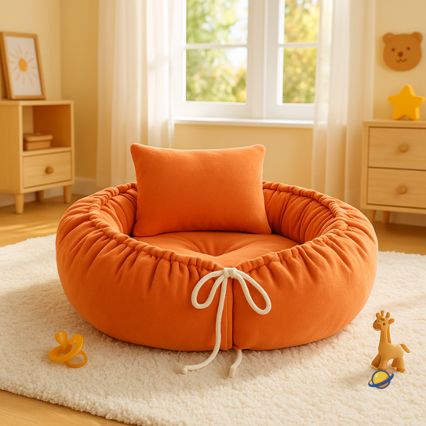 Ninho Aconchego Regulável de Algodão + Almofada Brincarzi