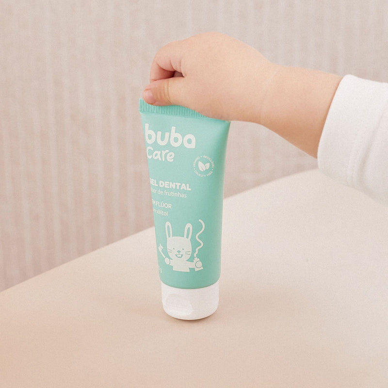 Gel Pasta Dental Buba 50g + Escova Massageadora