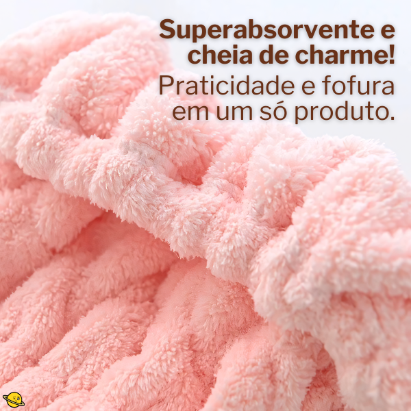 Touca Gorro Multiuso para Inverno e Pós Banho (Super Absorvente) Brincarzi