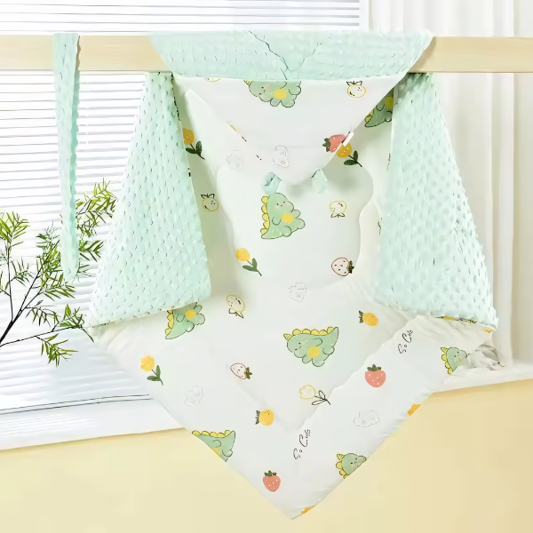 Manta e Cobertor Sunshine (2 em 1) com Capuz de Inverno Brincarzi