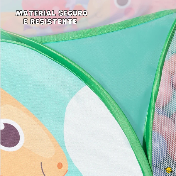 Piscina de Bolinhas com Cesta de Basquete