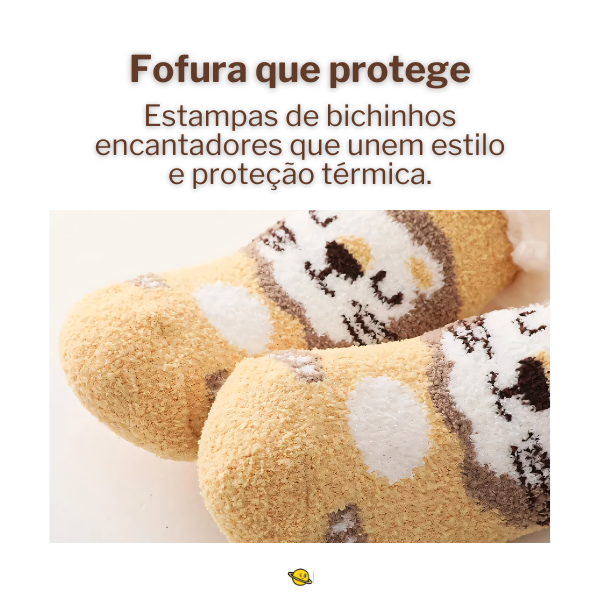 Meião Grosso de Pelúcia Bichinhos Brincarzi