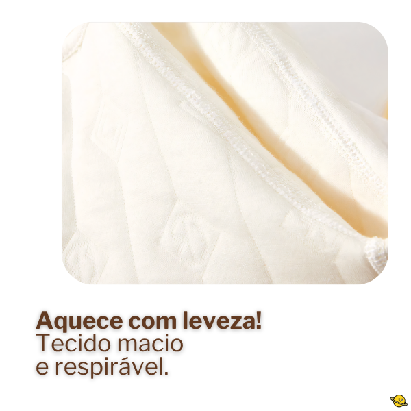 Macacão Cotton em Malha Suave de Botão Brincarzi