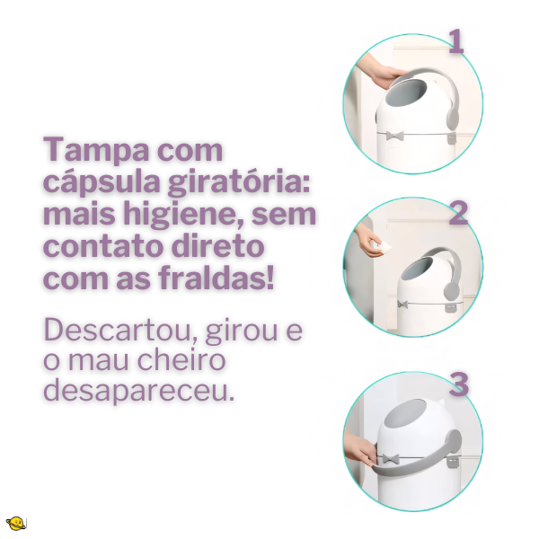 Lixeira Antiodor para Fraldas Brincarzi