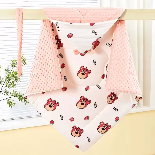 Manta e Cobertor Sunshine (2 em 1) com Capuz de Inverno Brincarzi