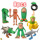 Bonecos Meme 3D Tung Sahur, Tralalero Tralala e Bombardino Crocodile