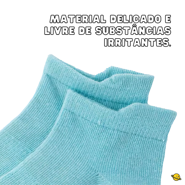 Kit 6 Pares de Meias Antiderrapante Kids