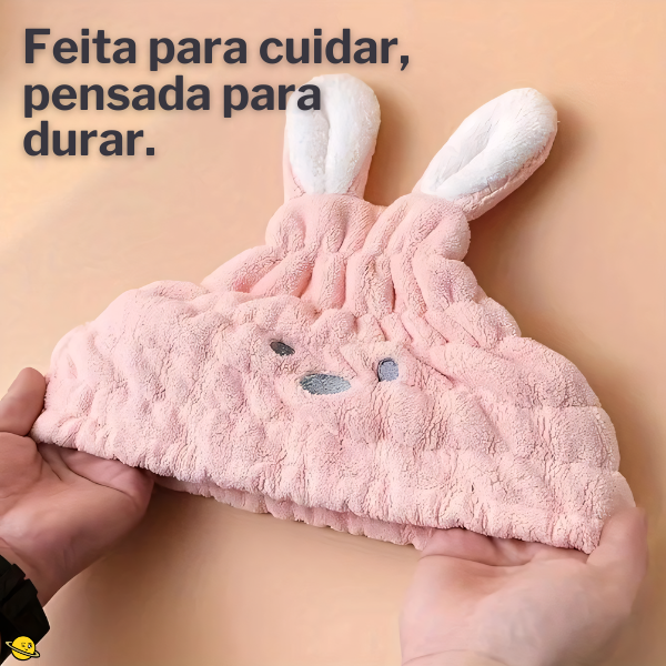 Touca Gorro Multiuso para Inverno e Pós Banho (Super Absorvente) Brincarzi