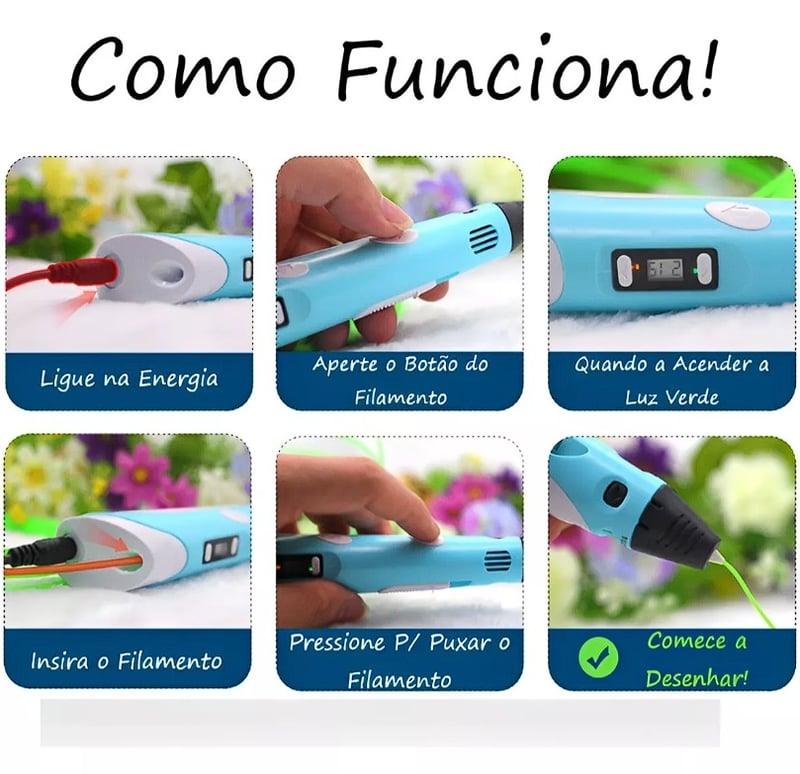 Caneta de Desenhos Impressão 3D
